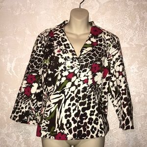 Chico’s Floral Blazer